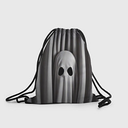 Рюкзак-мешок Серые шторы и призрак, цвет: 3D-принт