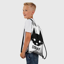 Рюкзак-мешок Stray glitch на светлом фоне, цвет: 3D-принт — фото 2