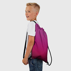 Рюкзак-мешок Градиент розовый с рисунком, цвет: 3D-принт — фото 2