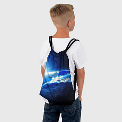 Рюкзак-мешок Восход солнца в космосе, цвет: 3D-принт — фото 2