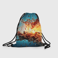 Рюкзак-мешок Взрыв плиты, цвет: 3D-принт