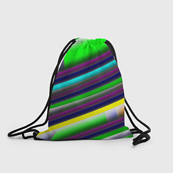 Рюкзак-мешок Размытые абстрактные полосы, цвет: 3D-принт