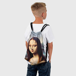 Рюкзак-мешок Нейросеть - азиатская Мона Лиза, цвет: 3D-принт — фото 2