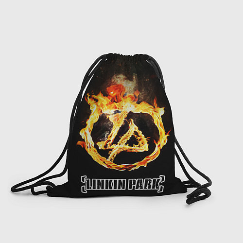 Мешок для обуви Linkin Park - fire logo / 3D-принт – фото 1