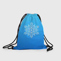 Рюкзак-мешок Крупная снежинка, цвет: 3D-принт