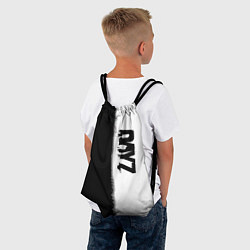 Рюкзак-мешок Dayz черно белый ужас, цвет: 3D-принт — фото 2