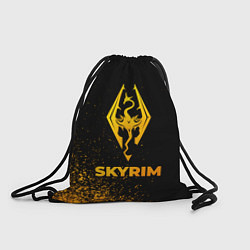 Рюкзак-мешок Skyrim - gold gradient, цвет: 3D-принт
