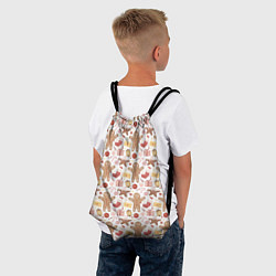 Рюкзак-мешок Пряничный человечек, цвет: 3D-принт — фото 2