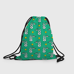 Рюкзак-мешок Рождественская санта змея, цвет: 3D-принт