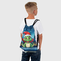 Рюкзак-мешок Малыш новогодний дракончик 2024, цвет: 3D-принт — фото 2