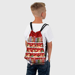 Рюкзак-мешок Капибара на Новый год, цвет: 3D-принт — фото 2