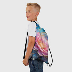 Рюкзак-мешок Цветок в космосе, цвет: 3D-принт — фото 2