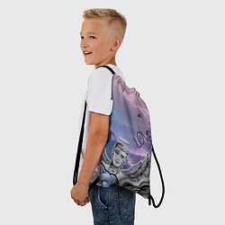 Рюкзак-мешок Lil Peep ангел рисунок, цвет: 3D-принт — фото 2
