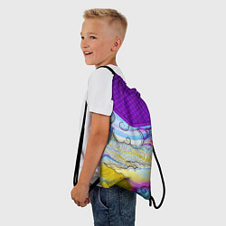 Рюкзак-мешок Облака и спирали, цвет: 3D-принт — фото 2