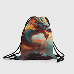 Рюкзак-мешок Мифический дракон 2024, цвет: 3D-принт