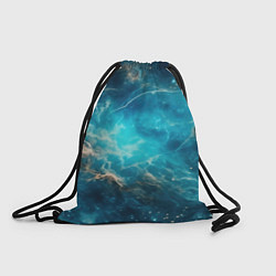 Рюкзак-мешок Голубая небула, цвет: 3D-принт