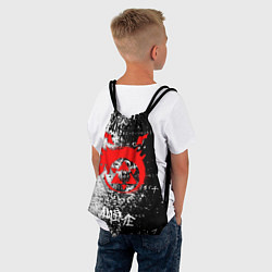 Рюкзак-мешок Знак уроборос - черно-белый, цвет: 3D-принт — фото 2