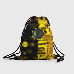 Рюкзак-мешок Twenty one pilots yellow music, цвет: 3D-принт