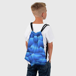 Рюкзак-мешок Градиентные грани, цвет: 3D-принт — фото 2