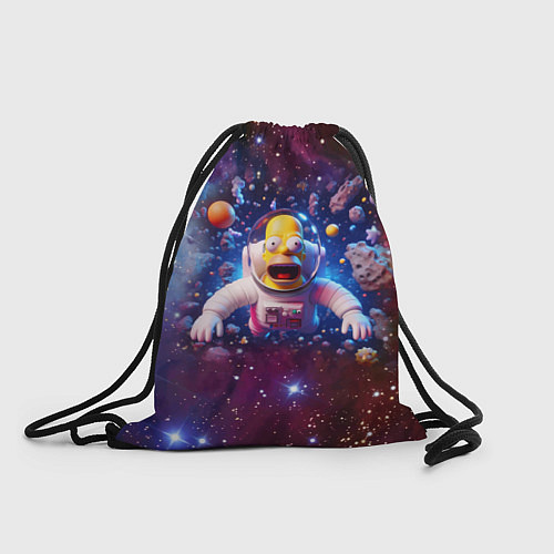 Мешок для обуви Homer Simpson in space - ai art / 3D-принт – фото 1