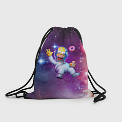 Рюкзак-мешок Homer Simpson in space - ai art, цвет: 3D-принт