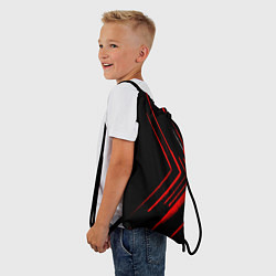 Рюкзак-мешок Красные стрелки, цвет: 3D-принт — фото 2
