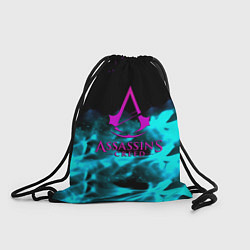 Мешок для обуви Assassins Creed flame neon