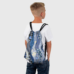 Рюкзак-мешок Лоскутные волны, цвет: 3D-принт — фото 2