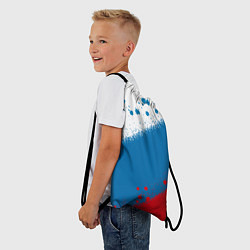 Рюкзак-мешок Российский триколор, цвет: 3D-принт — фото 2