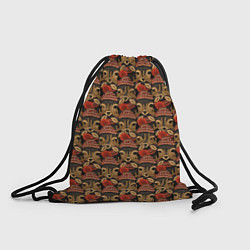 Рюкзак-мешок Паттерн с оленями, цвет: 3D-принт