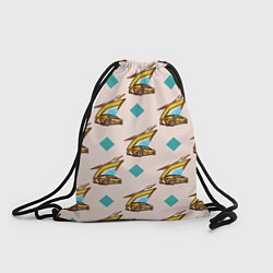 Рюкзак-мешок Машина и ромб, цвет: 3D-принт