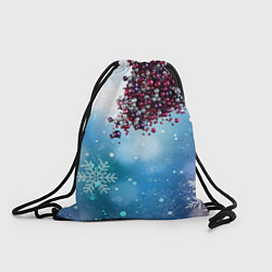 Рюкзак-мешок Цунами из новогодних шариков, цвет: 3D-принт