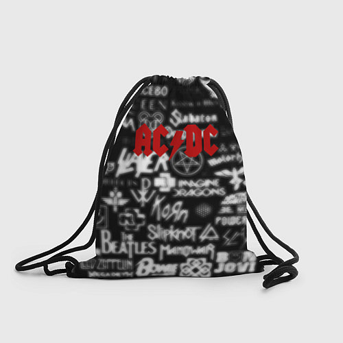 Мешок для обуви AC DC all logo band / 3D-принт – фото 1