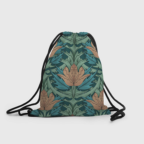 Мешок для обуви Цветы в стиле Уильяма Морриса - паттерн / 3D-принт – фото 1