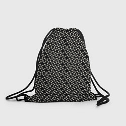 Рюкзак-мешок Цветочный паттерн чёрный, цвет: 3D-принт