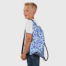Рюкзак-мешок Синие каракули, цвет: 3D-принт — фото 2