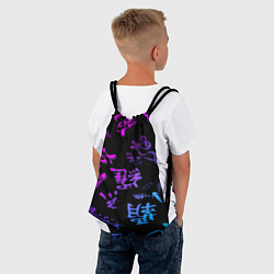 Рюкзак-мешок Tokyos Revenge neon logo, цвет: 3D-принт — фото 2