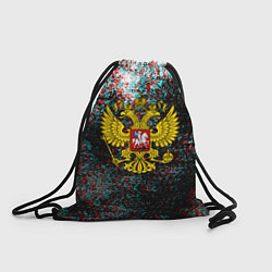 Мешок для обуви Россия герб краски глитч
