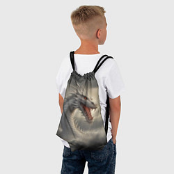 Рюкзак-мешок Дракон в воде, цвет: 3D-принт — фото 2