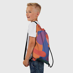 Рюкзак-мешок Цветные кляксы, цвет: 3D-принт — фото 2