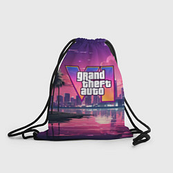 Рюкзак-мешок GTA 6 nigh city, цвет: 3D-принт