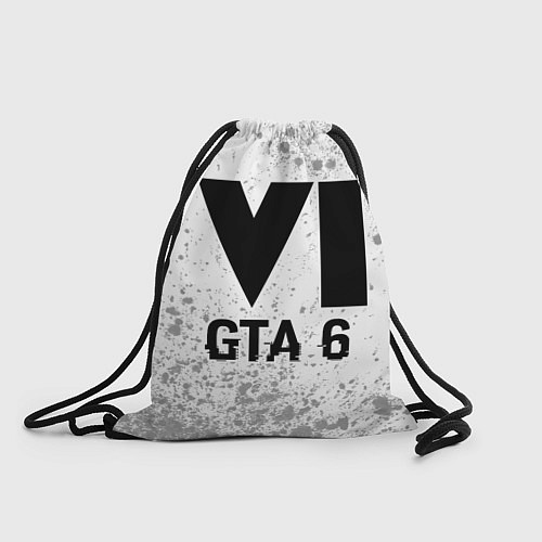 Мешок для обуви GTA 6 glitch на светлом фоне / 3D-принт – фото 1