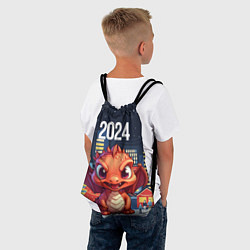 Рюкзак-мешок Рыжий дракон 2024, цвет: 3D-принт — фото 2