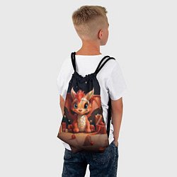 Рюкзак-мешок Магистр сказочной ночи дракон, цвет: 3D-принт — фото 2