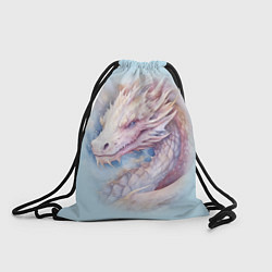 Рюкзак-мешок Волшебный белый дракон, цвет: 3D-принт