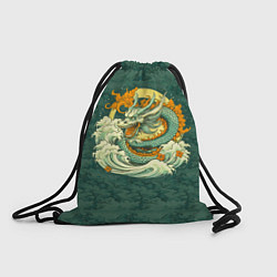 Мешок для обуви Китайский дракон с пейзажем