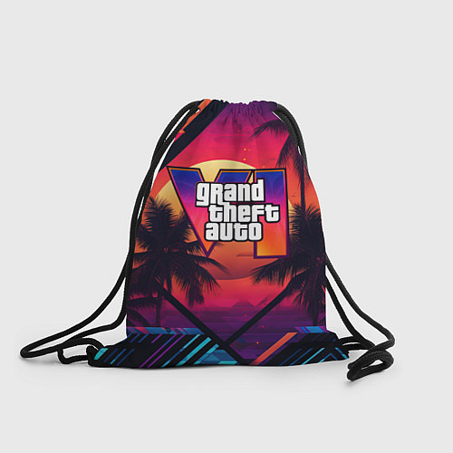 Мешок для обуви GTA 6 аbstract logo / 3D-принт – фото 1