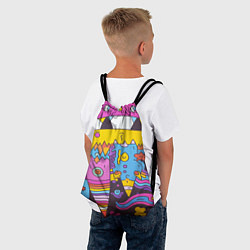 Рюкзак-мешок Странные странности, цвет: 3D-принт — фото 2