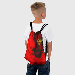 Рюкзак-мешок Россия герб спорт краски, цвет: 3D-принт — фото 2