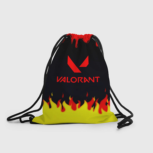 Мешок для обуви Valorant flame texture games / 3D-принт – фото 1